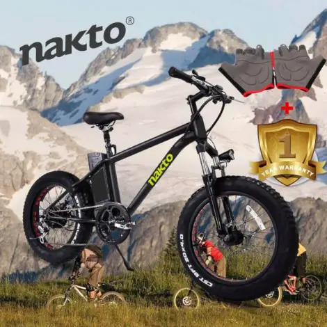 NAKTO Electric Fat Tire Bicycle