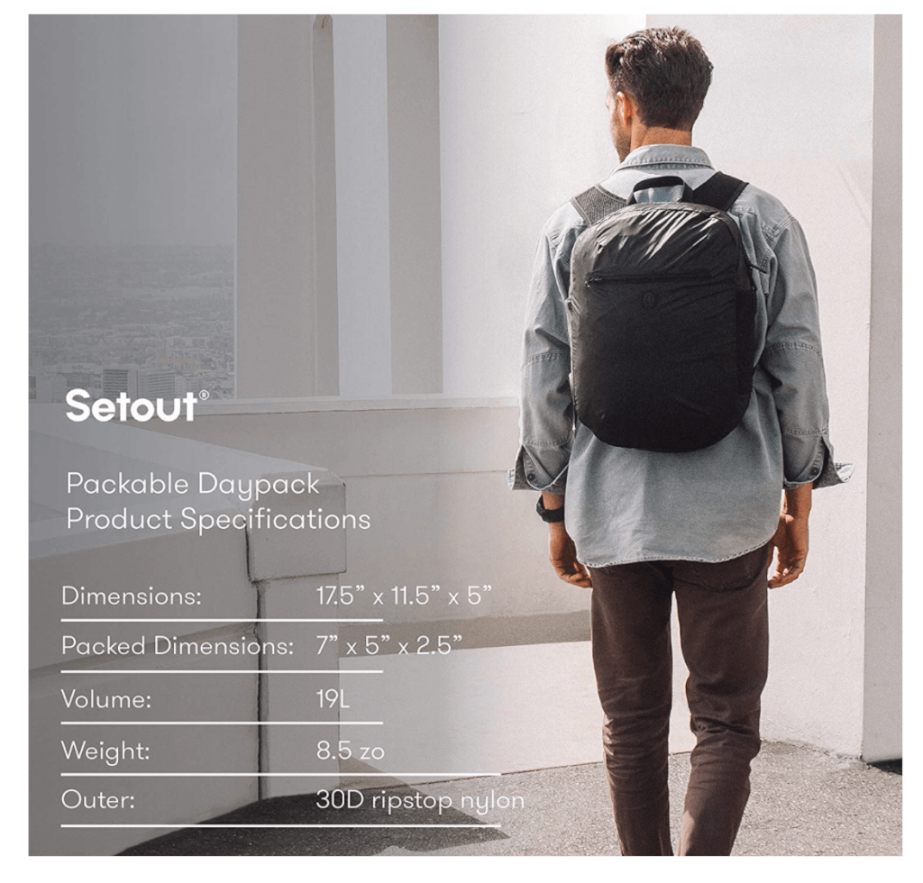 ortuga Setout Packable Daypack