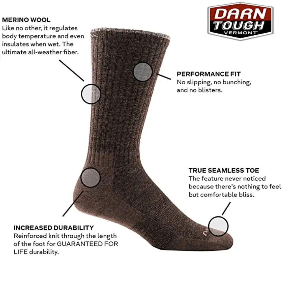 Darn Tough Vermont Merino Wool Crew Cushion Sock