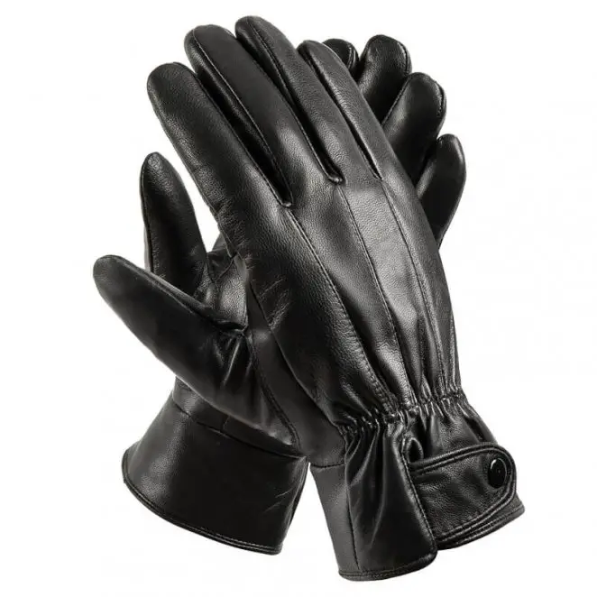 Anccion Men's Genuine Leather Warm Gloves