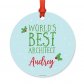 Andaz Press Personalized Metal Christmas Ornament