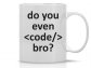 Do You Even Code Bro Mug