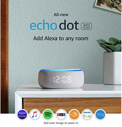 All-new Echo Dot (3rd Gen) - Smart speaker with clock and Alexa