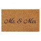Home & More Mr. and Mrs. Doormat