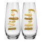 Hubby Wifey Champagne Glass Set