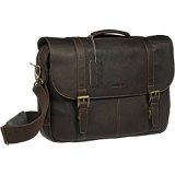 SAMSONITE COLOMBIAN LEATHER FLAP-OVER BAG