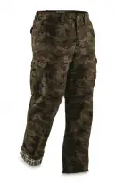 guide gear men's flannel lined cargo pants