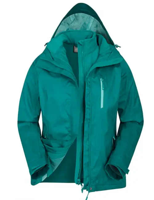 Mountain Warehouse Storm 3 in 1 Womens Waterproof Rain Jacket