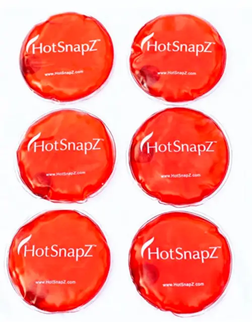 HotSnapZ Reusable Hand Warmers - 4" Round Instant Heat Packs