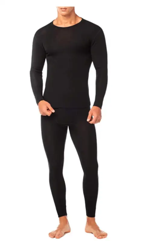 LAPASA Men’s 100% Merino Wool Thermal Underwear Long John Set Lightweight Base Layer Top and Bottom M31