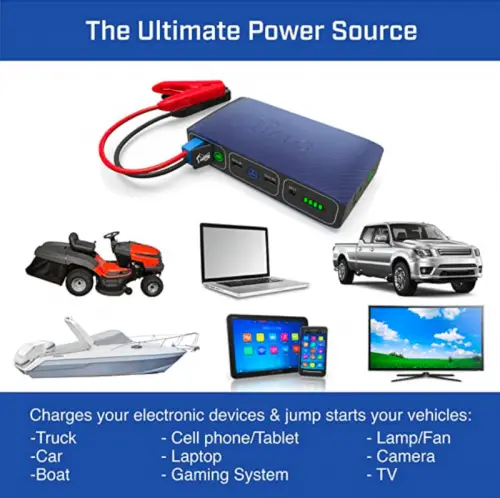 Halo Bolt 58830 Mwh Portable Phone Laptop Charger Car Jump Starter