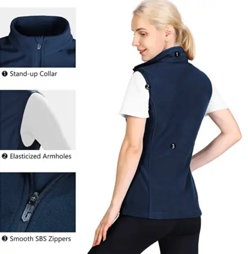 Outdoor Ventures Women’s Polar Fleece Zip Vest