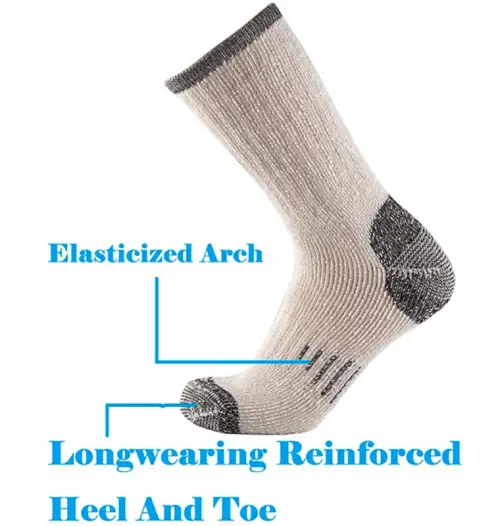 Men Crew Socks Warm Socks -NEVSNEV 70% Merino Wool Athletic Socks for Men, Suitable for Hiking,Trekking,Camping
