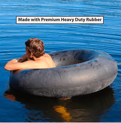 Flexible Flyer Heavy-Duty Snow Tube & Inflatable Water Float. Adult 2-Person Sled.