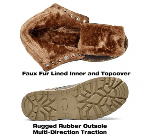 Quickshark Mens Winter Snow Boots Waterproof