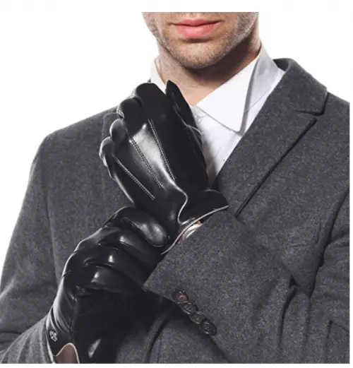 ELMA Winter Leather Gloves for Men