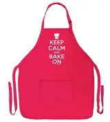 Keep Calm and Bake On Funny Apron