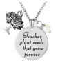 ELOI Teacher Appreciation Gifts, Thank You Gift from Student, Christmas Gifts for Teacher, Personalized Teacher Pendant Necklace