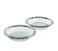 Pyrex 2-Pack Easy Grab Glass Pie Plate